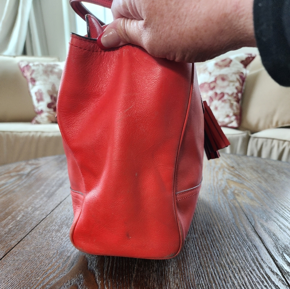Coach Salmon/ Pink Leather A1373 24281 - Picture 7 of 15